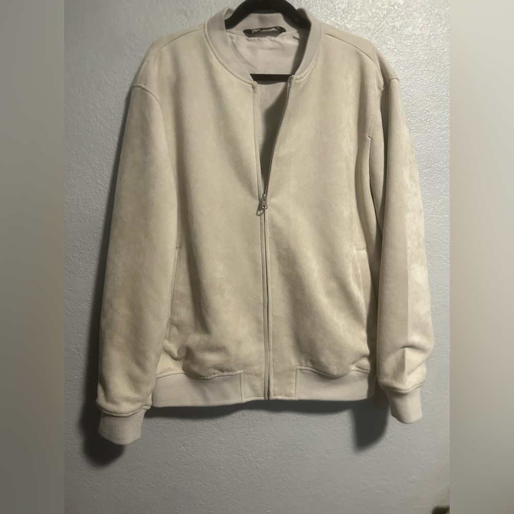 Zara women’s suede bomber jacket - Picture 3 of 6